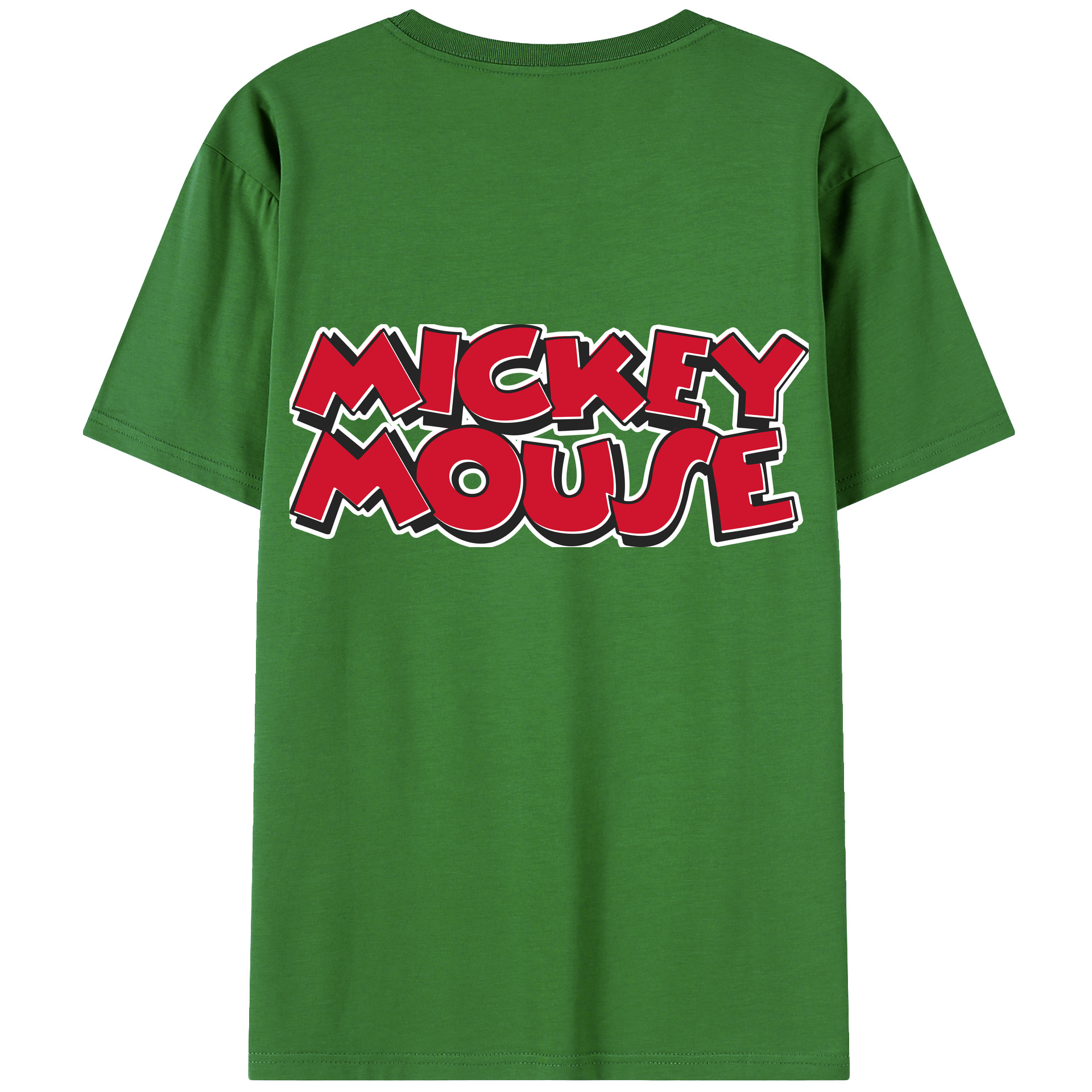 （画像用） ミッキーマウス Mickey Mouse レディース半袖Tシャツ(バックプリント)